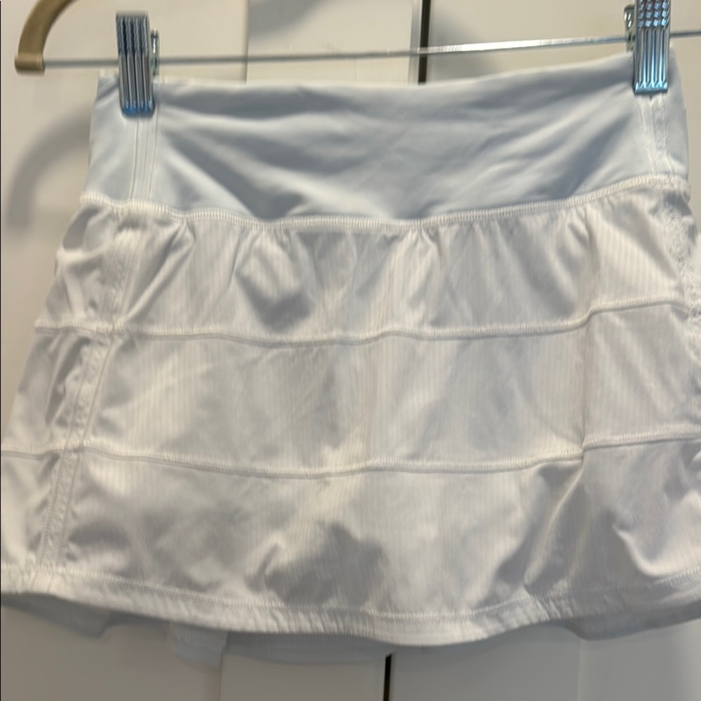 Lulu Lemon White Athletic Skirt